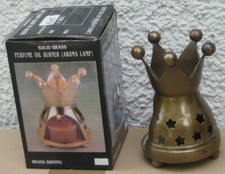 Duftlampe Duftöllampe Aroma Lampe Öllampe Messing Teelicht Öl Brenner 11x7cm