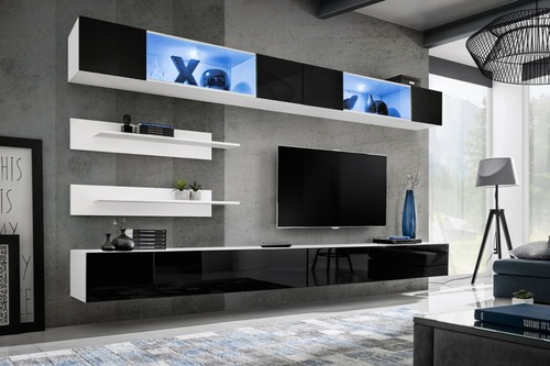 Anbauwand wohnwand wohnzimmer - anbauwand,