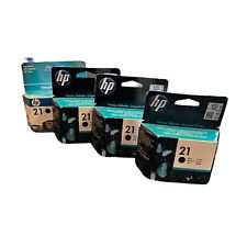 4 x Original HP 21 tintenpatronen C9351A - DE-Kostenloser versand MHD: 2014 2010