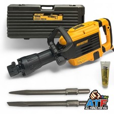 Elektro Abbruchhammer 60J Stemmhammer Spitzmeißel Flachmeißel + Koffer | 1850W