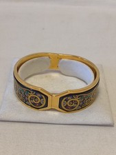 Michaela Frey Wien Emaille Armreif • Vergoldet • Jugendstil Klimt Design 