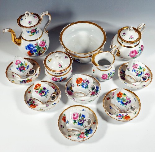 Meissen kaffee tee set - kaffee, 6