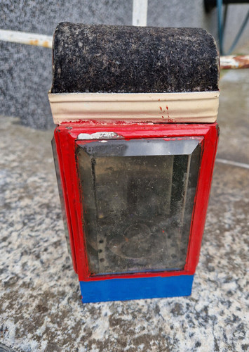 Antike feuerwehr kerzenlaterne - feuerwehr,