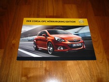 Opel Corsa OPC NÜRBURGRING EDITION Prospekt 11/2011