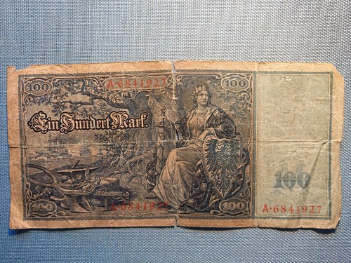 Alte reichsbanknote geldschein - reichsbanknote,