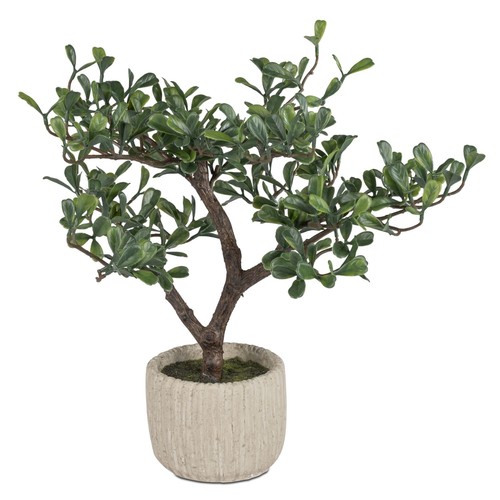 Künstlicher teeblatt bonsai - teeblatt,