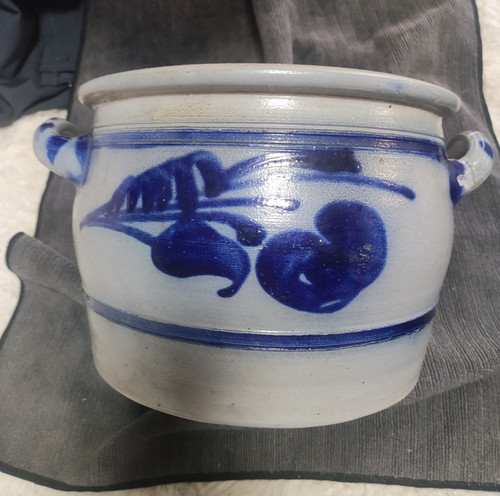 Steingut krug blau - krug, blau-grau