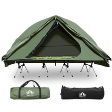 Campingbett mit zelt erhöhtes - campingbett,
