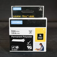 Dymo Black on White Permanent