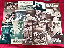13 alte Filmprogramme 1950er-60er Jahre
