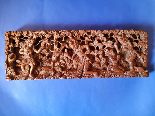 Holzrelief bali - holzrelief,