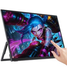 UPERFECT 18,5" Tragbarer Touchscreen-Monitor 120Hz Gaming HDR 1920*1080 100%sRGB