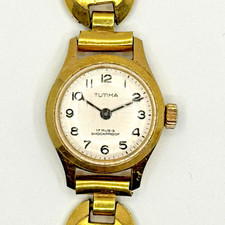 Original TUTIMA  17 Rubis Damenarmbanduhr Glashütte Vintage Elegant vergoldet