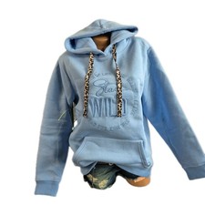 Zwillingsherz Sweatshirt Pullover Jacke Damen Hell Blau XXL (1 086) NEU