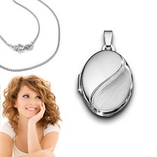 Weißgold 585 Medaillon für 2