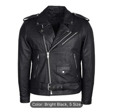 Herren Motorrad Lederjacke