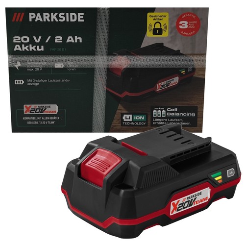Parkside akku 20v 2ah - 20v,