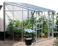 Vitavia Anlehn-Gewächshaus Osiris 5200, alu-eloxiert, Treibhaus mit HKP/ESG-Glas