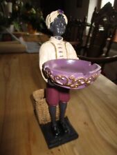 Afrika Deko Diener Skulptur Kolonialstil Figur Aschenbecher + Zigarettenhalter