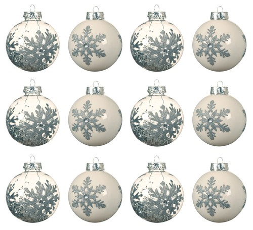 Weihnachtskugeln 8cm - 12,
