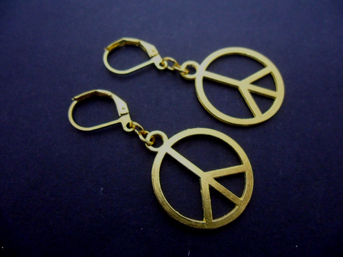 Ein paar goldton dangly - ein,