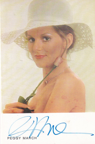 Autogramm peggy march - autogramm,