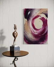 Acrylbild wandbild burgundy - acrylbild,, wandbild,