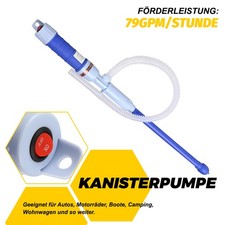Fasspumpe Kanisterpumpe Elektrische Hand Umfüllpumpe für Wasser Öl Benzin Diesel