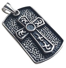 Edelstahl Anhänger 316L Kreuz Motiv Kruzifix Kreuzanhänger Dekor Schmuck Tribal