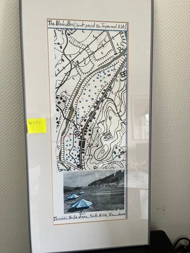 Lithographie von christo mit - lithographie,
