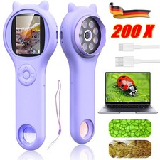 Taschenmikroskop 200x Lupe