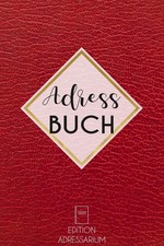 Adressbuch A5 Leder rot