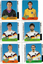 6 Stück Hanuta Sammelbilder EM 1988