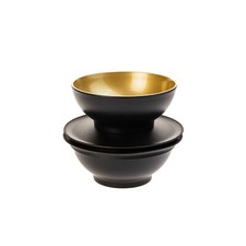 Tupperware Allegra Schwarz Gold 2x 275 ml Schälchen Servierschüssel