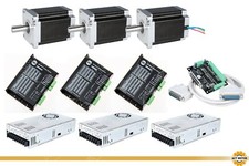 3Axis Schrittmotor Nema34 StepperMotor 1132oz-in φ12.7mm 5A 114mm keyway CNC Kit