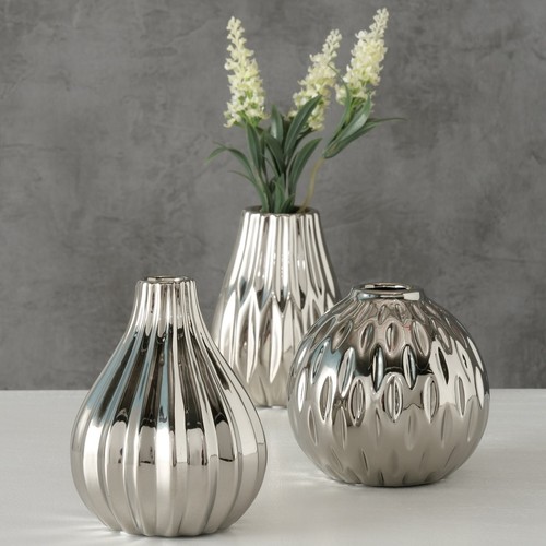 Vase 3er set silber - set, vasen