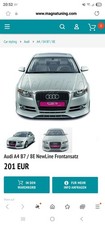 Lipkit Für Audi A4 B7 8e 2004-2008  Matt schwarz Lakiert