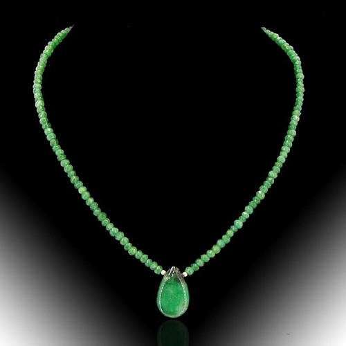 Smaragd halskette kette - smaragd, damen