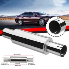 63mm 2.5" Einlass Universal Resonator /Performance SchalldäMpfer Edelstahl 445mm