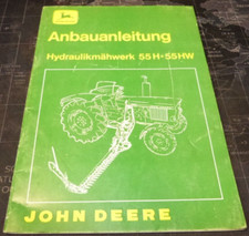 John Deere Anbauanleitung Hydraulikmähwerk 55H Schlepper 1020,1120,2020,2120