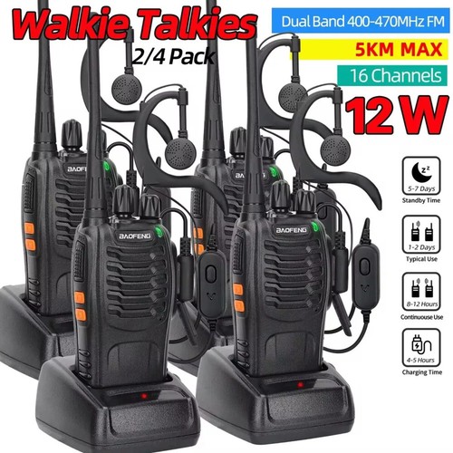 Baofeng walkie talkie 5km - 2/4x,