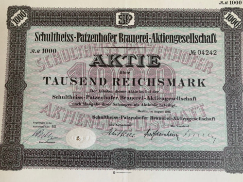 Schultheiss patzenhofer - schultheiss-,
