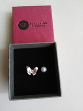 Reflexion Diamonds Damen Ring Größe 50 S 925 gestempelt Schmetterling und Perle 