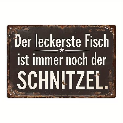 Blechschild leckerste fisch - blechschild,
