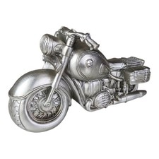 Spardose Motorrad silber Comic
