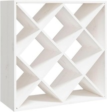 Rustikales Weißweinregal