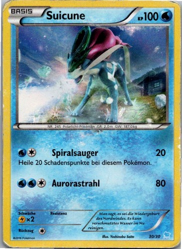 Pokémon suicune holo - pokémon, 30/30
