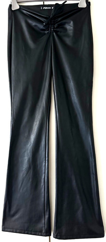 Schwarze faux leder - schwarze,