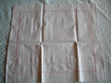 Deko Kissen Hülle Bezug Kinder Wagen Baby Bett Weiß Rosa Stripes 51 x 46 cm NEU