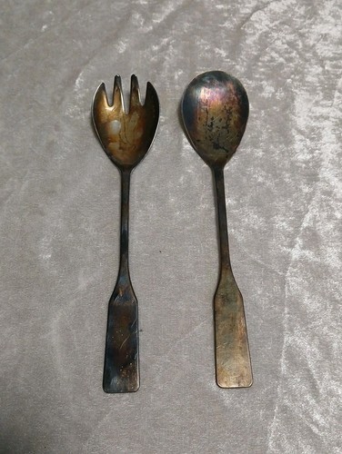 Vintage teile salatbesteck - vintage, 2